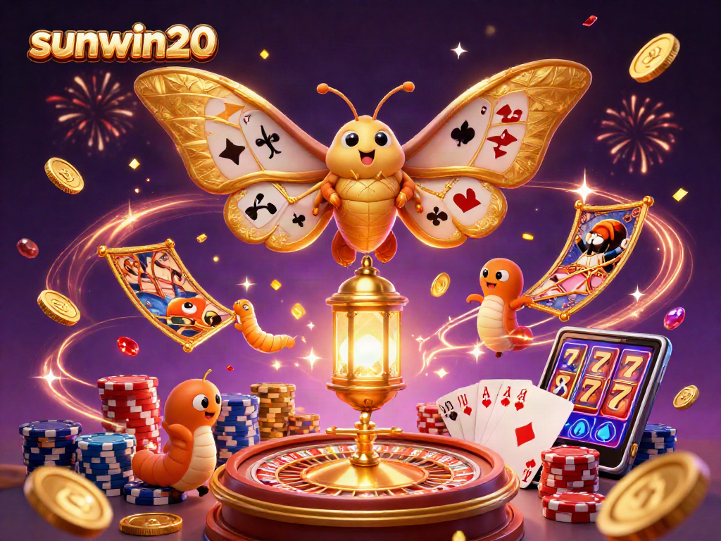 Experience the thrill of sunwin20 with this dynamic casino scene filled with golden delights.