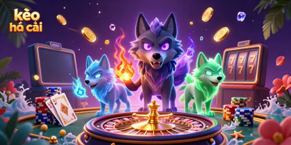 Experience dynamic kèo nhà cái action with captivating characters and vibrant casino elements.