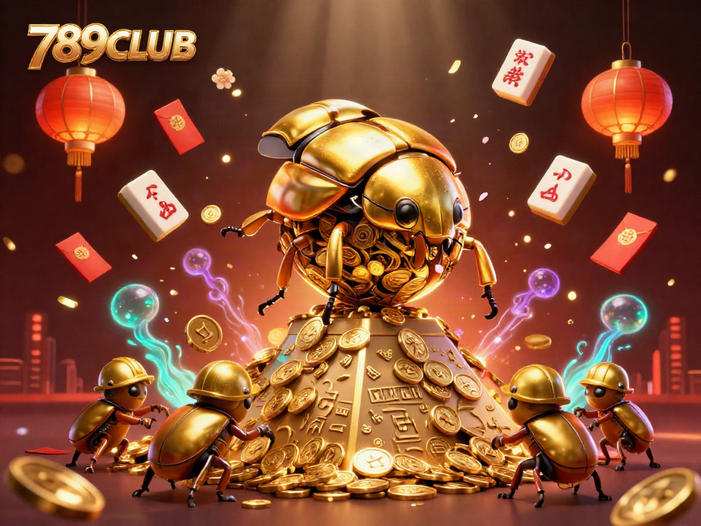 Engage with immersive 789CLUB gameplay through vibrant 3D casino elements and characters.